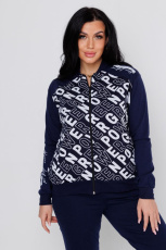 Изображение товара «Женский бомбер из кулирки «1910в01-100/101» арт 79934» из магазина «Ивановский-Текстиль.РФ»