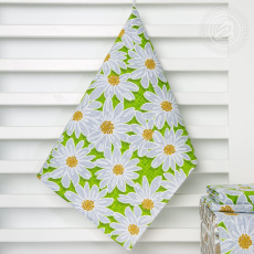 Изображение товара «Кухонное полотенце из рогожки «София (зелёная)» арт 63596» из магазина «Ивановский-Текстиль.РФ»