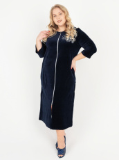 Изображение товара «Женский халат (на молнии) «212вл2611п [бордо]» арт 86793» из магазина «Ивановский-Текстиль.РФ»