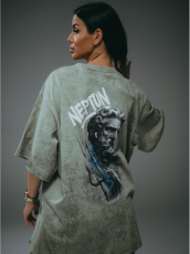 Изображение товара «Женская футболка из кулирки пенье «Ирбис [хаки варенка]» арт 85241» из магазина «Ивановский-Текстиль.РФ»