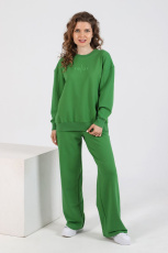 Изображение товара «Женский костюм (джемпер+брюки) из футера 2х нитки с полиэстером «Феникс [зеленый]» арт 77207» из магазина «Ивановский-Текстиль.РФ»