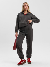 Изображение товара «Женский костюм (джемпер+брюки) из еврофлиса «Лазурит [графитовый]» арт 85827» из магазина «Ивановский-Текстиль.РФ»