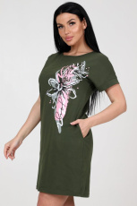 Изображение товара «Женская туника из кулирки «3472т-109» арт 79962» из магазина «Ивановский-Текстиль.РФ»