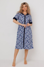 Изображение товара «Женский халат (на молнии) из кулирки «2199х01-113» арт 80036» из магазина «Ивановский-Текстиль.РФ»