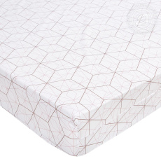 Изображение товара «Простыня на резинке из поплина «Кардинал» арт 81998» из магазина «Ивановский-Текстиль.РФ»