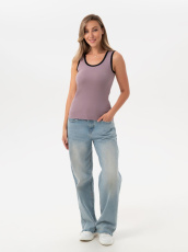 Изображение товара «Женская майка из кулирки «240кш3437 [пыльно-розовый]» арт 85354» из магазина «Ивановский-Текстиль.РФ»