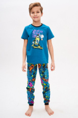 Изображение товара «Пижама для мальчика из кулирки «Яркий» арт 73563» из магазина «Ивановский-Текстиль.РФ»