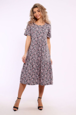 Изображение товара «Женское платье из кулирки «51183» арт 85466» из магазина «Ивановский-Текстиль.РФ»