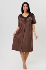 Изображение товара «Женский халат (на молнии) из велюра «2229/1» арт 86094» из магазина «Ивановский-Текстиль.РФ»