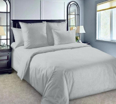 Изображение товара «Пододеяльник из поплина «Серый» арт 87880» из магазина «Ивановский-Текстиль.РФ»