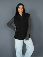 Изображение товара «Женский жилет из футера с мехом «2247/4» арт 86867» из магазина «Ивановский-Текстиль.РФ»