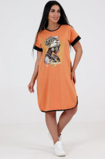 Изображение товара «Женская туника из кулирки «2234т01-123» арт 84145» из магазина «Ивановский-Текстиль.РФ»