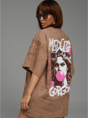 Изображение товара «Женская футболка из кулирки «Ирбис [кофе]» арт 84197» из магазина «Ивановский-Текстиль.РФ»