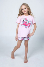 Изображение товара «Пижама для девочки из кулирки «Happy фламинго» арт 73571» из магазина «Ивановский-Текстиль.РФ»