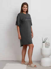 Изображение товара «Женская туника из кулирки меланж «Всплеск-2 [графитовый]» арт 88878» из магазина «Ивановский-Текстиль.РФ»
