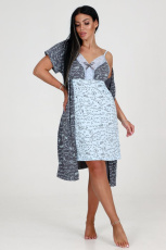 Изображение товара «Женский пеньюар из кулирки «591пнс-105» арт 79958» из магазина «Ивановский-Текстиль.РФ»