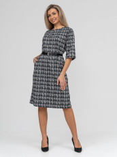 Изображение товара «Женское платье из футера жаккард «П-044 (абстракция)» арт 80495» из магазина «Ивановский-Текстиль.РФ»