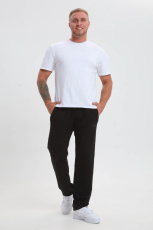 Изображение товара «Посл размер Мужские брюки из футера «22289 (черный)» арт 83686» из магазина «Ивановский-Текстиль.РФ»