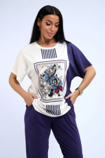 Изображение товара «Женский костюм (кофта+брюки) из кулирки «Скб-1075» арт 85923» из магазина «Ивановский-Текстиль.РФ»