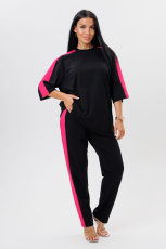 Изображение товара «Женский костюм (футболка+брюки) из кулирки с лайкрой «2123» арт 82795» из магазина «Ивановский-Текстиль.РФ»