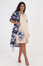 Изображение товара «Посл размер Женский пеньюар (сорочка+халат) из кулирки «2258ПНС-110» арт 88274» из магазина «Ивановский-Текстиль.РФ»