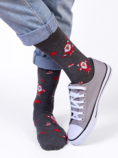 Изображение товара «Набор мужских носков (5 пар) «С1382 [серый]» арт 86879» из магазина «Ивановский-Текстиль.РФ»