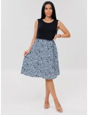 Изображение товара «Женское платье из вискозы и штапеля «Пл-115 (Шт+Вис) (голубой)» арт 86723» из магазина «Ивановский-Текстиль.РФ»