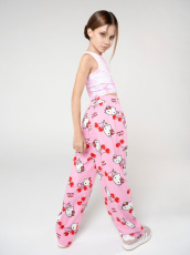 Изображение товара «Брюки для девочки из кулирки с лайкрой «Kotya» арт 85638» из магазина «Ивановский-Текстиль.РФ»