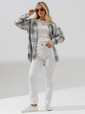 Изображение товара «Женская рубашка из фланели «Имидж 2288-Ф (бирюзовый)» арт 86424» из магазина «Ивановский-Текстиль.РФ»