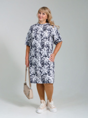 Изображение товара «Женское платье из кулирки «П-046 (серый)» арт 84039» из магазина «Ивановский-Текстиль.РФ»