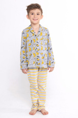 Изображение товара «Пижама для мальчика из кулирки «Дино-кант» арт 73499» из магазина «Ивановский-Текстиль.РФ»