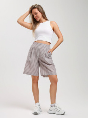 Изображение товара «Женские шорты из плательной ткани «Летний день-3 [бежевый]» арт 85049» из магазина «Ивановский-Текстиль.РФ»