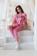 Изображение товара «Женский костюм (футболка+брюки) из кулирки «2001кбр01-103» арт 82980» из магазина «Ивановский-Текстиль.РФ»