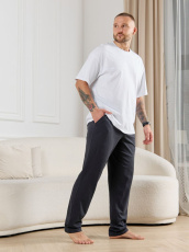 Изображение товара «Мужские брюки из кулирки «Тор-3 [графитовый]» арт 86857» из магазина «Ивановский-Текстиль.РФ»