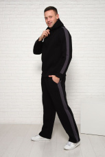 Изображение товара «Мужской костюм (толстовка+брюки) из футера «1045» арт 80933» из магазина «Ивановский-Текстиль.РФ»