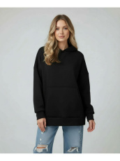 Изображение товара «Женское худи из футера еврофлиса «Альфа [черный]» арт 87045» из магазина «Ивановский-Текстиль.РФ»