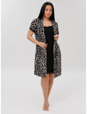 Изображение товара «Женский пеньюар (сорочка+халат) из вискозы «Сор+Х-14 (Вис) (жираф)» арт 87892» из магазина «Ивановский-Текстиль.РФ»