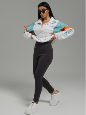 Изображение товара «Женские леггинсы из рибаны «Бритни [антрацит]» арт 84645» из магазина «Ивановский-Текстиль.РФ»