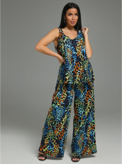 Изображение товара «Женский костюм (топ+брюки) из кулирки «Аманда [аквамарин]» арт 82899» из магазина «Ивановский-Текстиль.РФ»