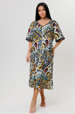 Изображение товара «Женский халат (на молнии) из кулирки «1238/11» арт 85756» из магазина «Ивановский-Текстиль.РФ»