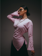 Изображение товара «Женский лонгслив из кулирки с лайкрой пенье фирча «Бренда [розовый]» арт 85730» из магазина «Ивановский-Текстиль.РФ»