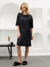 Изображение товара «Женская туника из вискозы «Миэла-1 [черный]» арт 87686» из магазина «Ивановский-Текстиль.РФ»