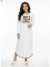 Изображение товара «Женская сорочка из футера с начесом «Мелодия» арт 88118» из магазина «Ивановский-Текстиль.РФ»