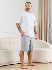 Изображение товара «Мужские шорты из кулирки «Тор-5.2 [серый меланж]» арт 86861» из магазина «Ивановский-Текстиль.РФ»