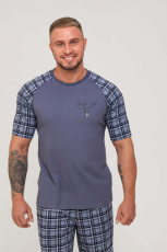 Изображение товара «Мужской костюм (футболка+шорты) из кулирки «063» арт 86011» из магазина «Ивановский-Текстиль.РФ»