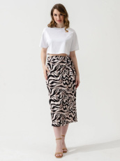 Изображение товара «Женская юбка из кулирки «Саванна 2320-к (бежевый)» арт 84100» из магазина «Ивановский-Текстиль.РФ»