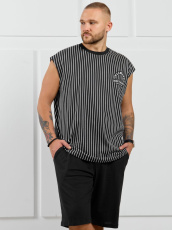 Изображение товара «Мужская майка (футболка+шорты) из кулирки «Реванш-4 [полоса]» арт 87100» из магазина «Ивановский-Текстиль.РФ»