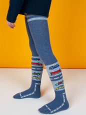 Изображение товара «Набор колготок для девочки (3 шт) «С858 [джинс]» арт 75709» из магазина «Ивановский-Текстиль.РФ»