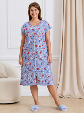 Изображение товара «Женский халат (на молнии) из кулирки «Олим [мак]» арт 85750» из магазина «Ивановский-Текстиль.РФ»