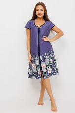 Изображение товара «Женский халат (на молнии) из кулирки «1925» арт 86652» из магазина «Ивановский-Текстиль.РФ»